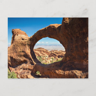 Arches National Park - Dubbla O Arch-vykort Vykort