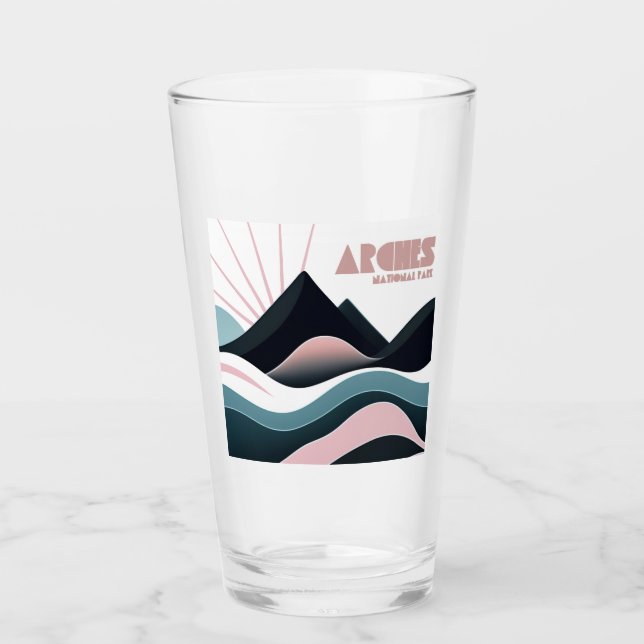 Arches National Park Färgad Backe Glaskopp (Framsida)