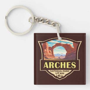 Arches National Park Illustration Retro