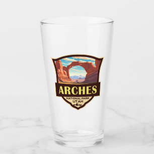 Arches National Park Illustration Retro Glaskopp