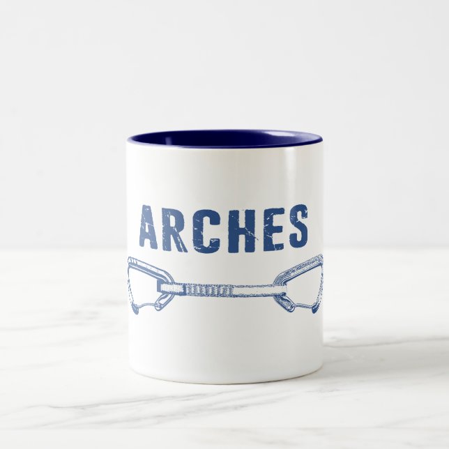 Arches National Park klättra Quickdraw Två-Tonad Mugg (Center)