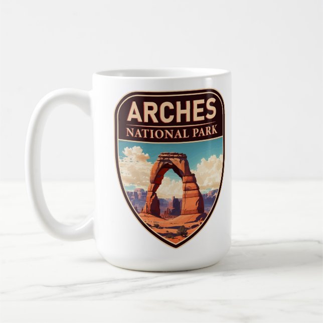Arches National Park Moab Utah Delicate Arch Kaffemugg (Vänster)