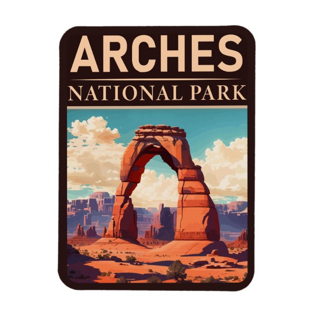 Arches National Park Moab Utah Delicate Arch Magnet (Vertikal)