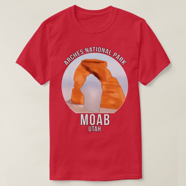 Arches National Park Moab Utah T Shirt (Design framsida)