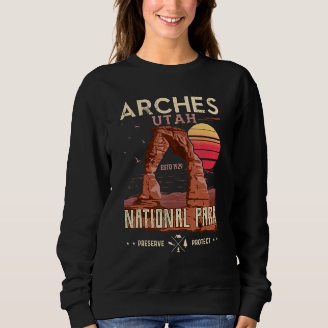 Arches National Park National Parker Utah T Shirt (Framsida)