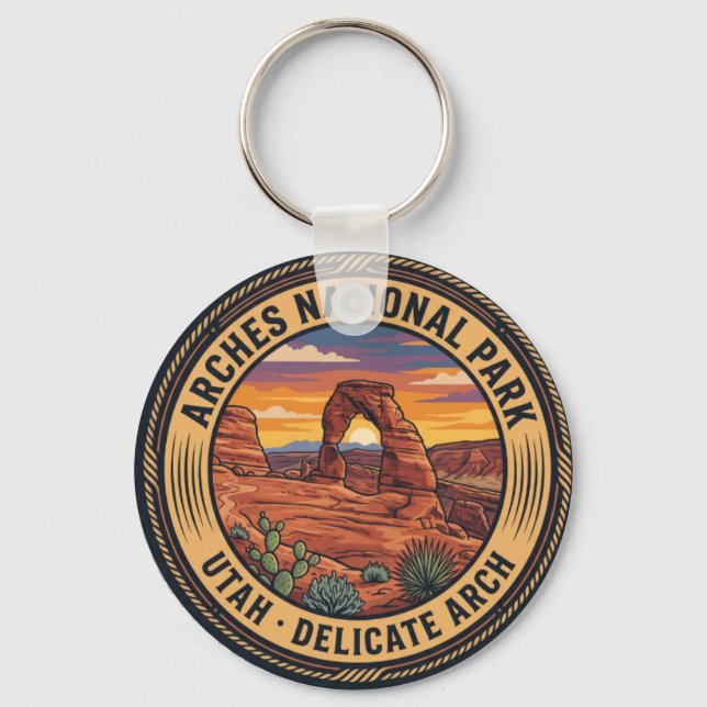 Arches National Park Nyckelring | Delicate Arch Ut (Framsida)