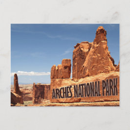 Arches National Park Östra Utah Postcard Vykort