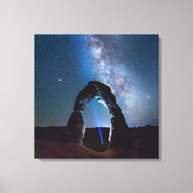 Arches National Park på natten MOAB Canvastryck (Framsida)