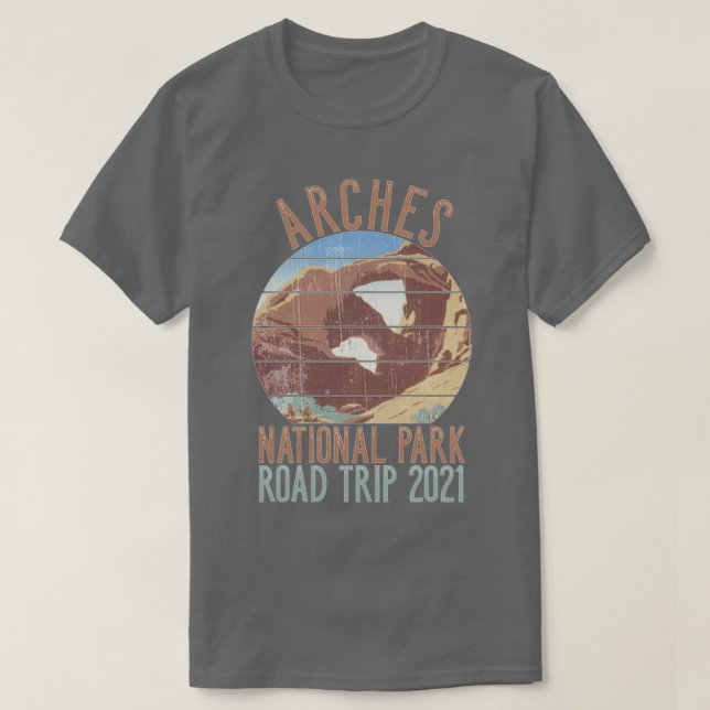 ARCHES NATIONAL PARK ROAD RESA 2021 Dubbla Arch 1 T Shirt (Design framsida)