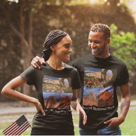 Arches National Park Sandstone Aches Photo Collage T Shirt