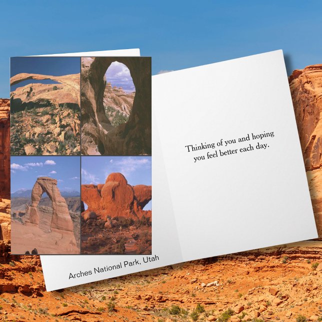 Arches National Park Sandstone Aches Utah Photos Kort (Vintage Happy Birthday America Black Greeting Card)