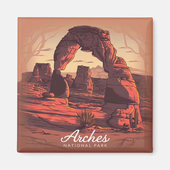 Arches National Park Sandstone Magnet (Framsidan)