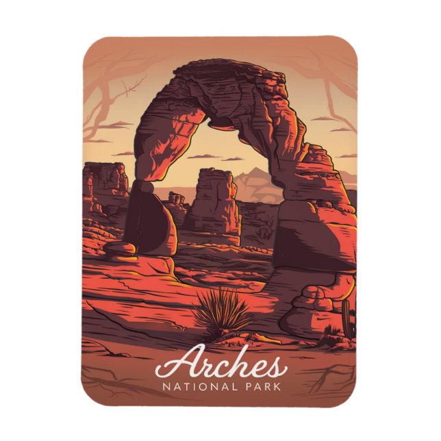 Arches National Park Sandstone Magnet (Vertikal)