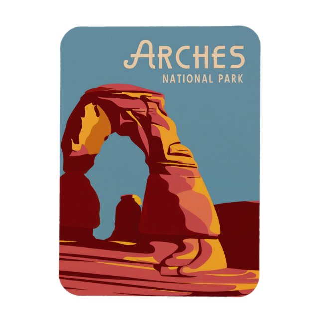 Arches National Park Souvenir eller Gift Magnet (Vertikal)