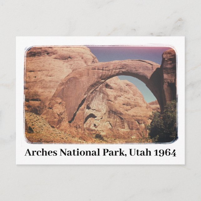 Arches National Park Utah 1964 Vykort (Framsida)