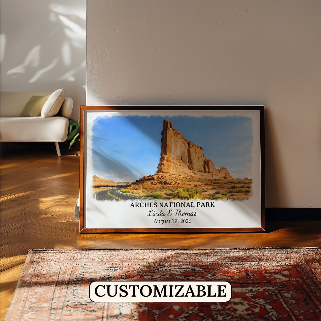 Arches National Park Utah Affisch, Akvarell Poster (Skapare uppladdad)
