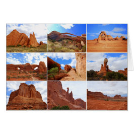 Arches National Park, Utah, Collage Card Hälsningskort