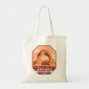 Arches National Park Utah Delicate Arch Art Retro Tygkasse