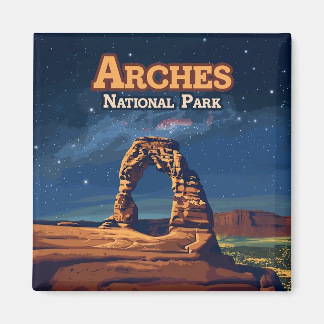 Arches National Park Utah Delicate Arch Moab Magnet (Framsidan)