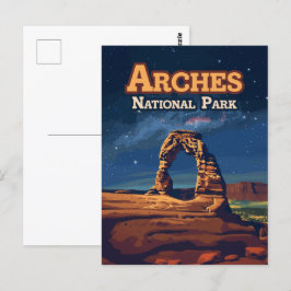Arches National Park Utah Delicate Arch Moab Vykort