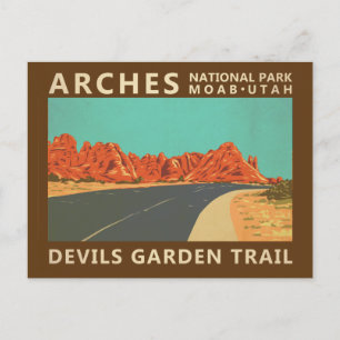 Arches National Park Utah Devils Garden Trail Vykort