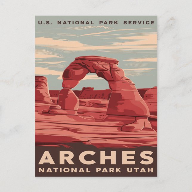 Arches National Park, Utah: Ett naturligt underver Vykort (Framsida)