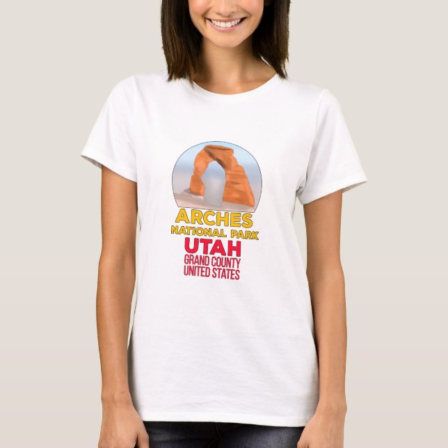 Arches National Park Utah Grand County USA T Shirt (Framsida)