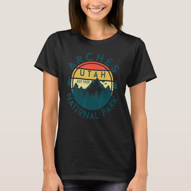 Arches National Park Utah Hiking Nature utomhus T Shirt (Framsida)