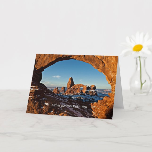 Arches National Park, Utah Kort (Liten växt)