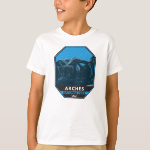 Arches National Park Utah Nattnatten Himlar Vintag T Shirt