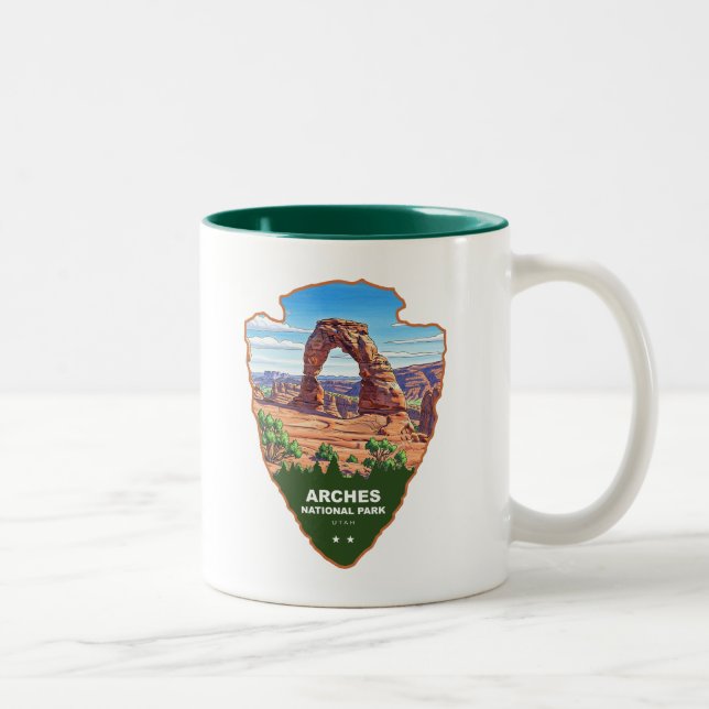 Arches National Park Utah Pilspets Två-Tonad Mugg (Höger)
