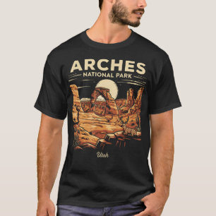 Arches National Park Utah Retro Vintage T Shirt