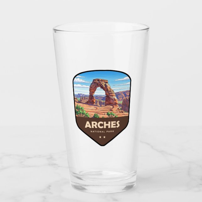 Arches National Park Utah Shield Glaskopp (Framsida)