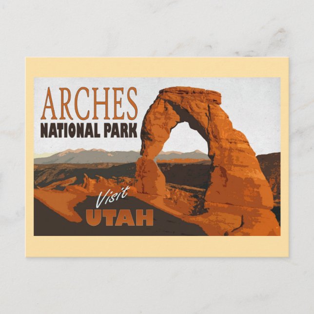Arches National Park Utah USA Resa Vykort (Framsida)