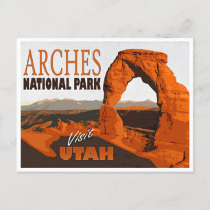 Arches National Park, Utah Vintage resor vykort