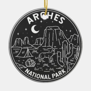 Arches nationalpark Delikat Arch Monoline Julgransprydnad Keramik