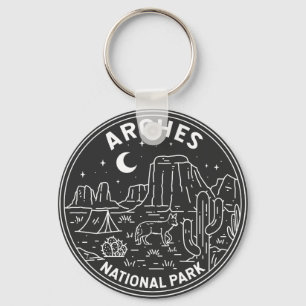 Arches nationalpark Delikat Arch Monoline Nyckelring