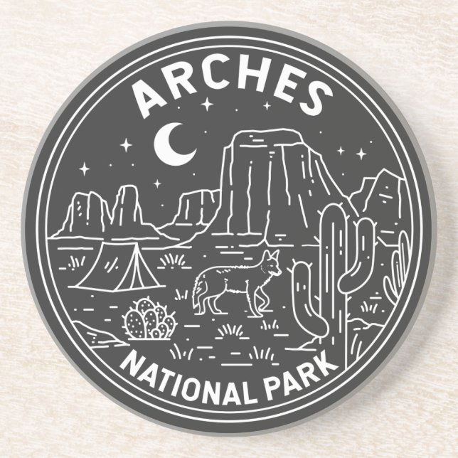 Arches nationalpark Delikat Arch Monoline  Underlägg (Framsidan)