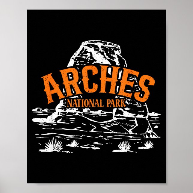 Arches nationalpark känslig båge utah robust poster (Framsidan)