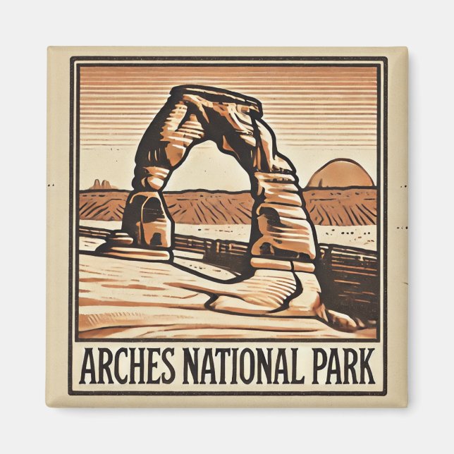Arches nationalpark magnet (Framsidan)