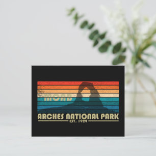 Arches nationalpark Moab Utah vintage art Helg Vykort