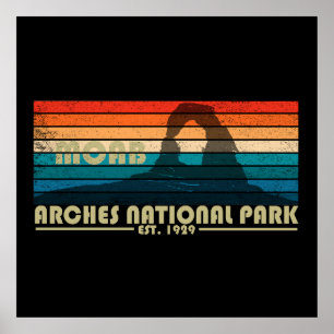 Arches nationalpark Moab Utah vintage art Poster