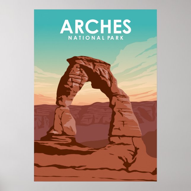 Arches nationalpark poster (Framsidan)