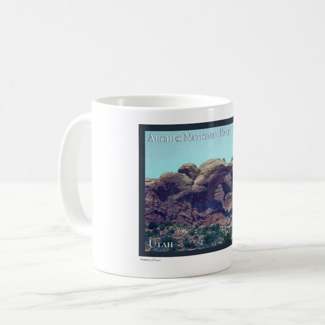 Arches nationalpark Poster Kaffemugg (Framsida vänster)