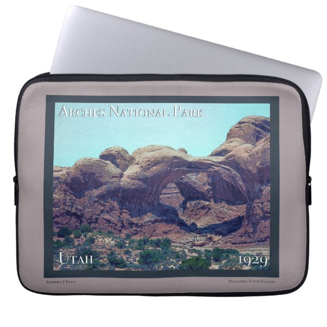 Arches nationalpark Poster Laptop Fodral (Framsidan)