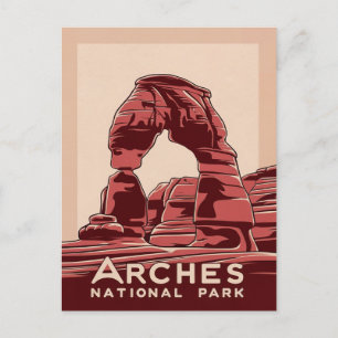 Arches nationalpark Red Sten Helg Vykort