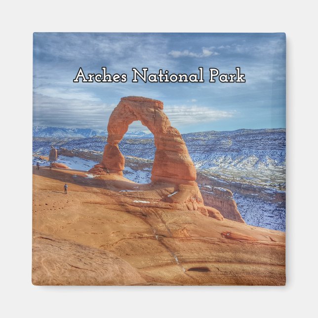 Arches nationalpark Souvenir Magnet (Framsidan)