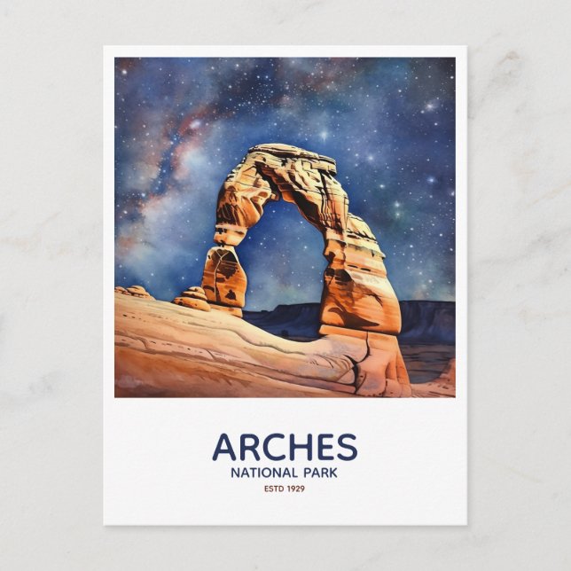 Arches nationalpark Spara datum Vykort (Framsida)