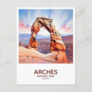 Arches nationalpark Spara datum Vykort