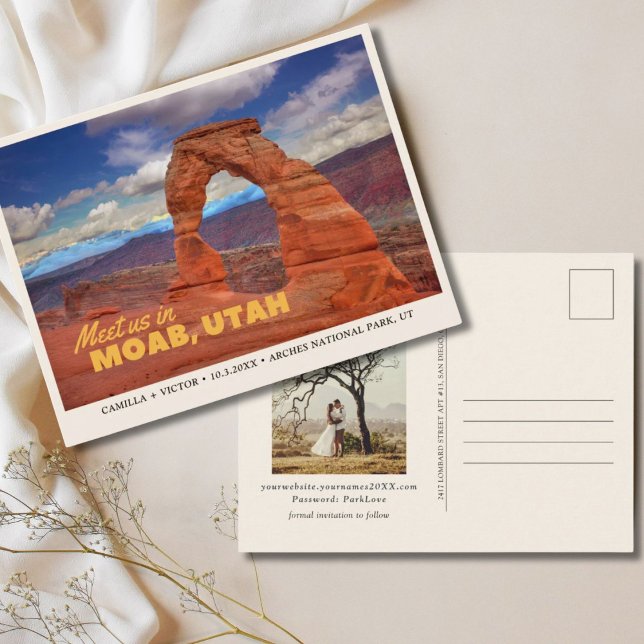 Arches nationalpark Spara vykortet för datum Vykort (Arches National Park Save the Date Postcard)